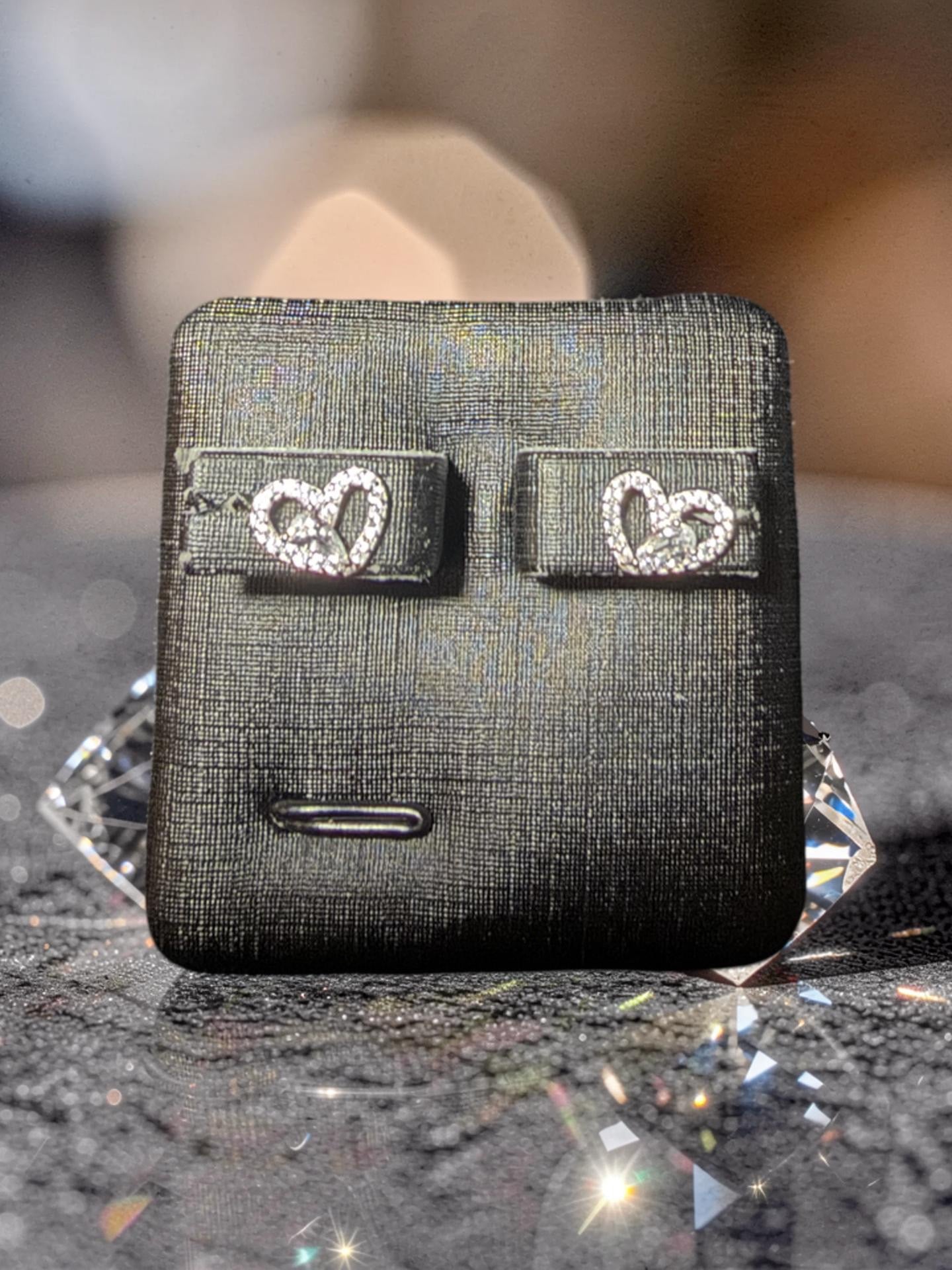 S925 heart-shaped earrings 心形耳環